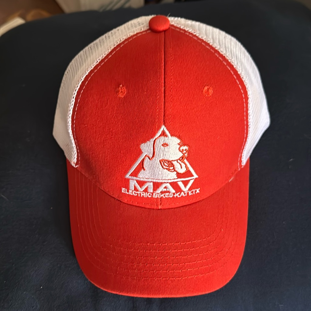 New Orange Mav Electric Bike Hat